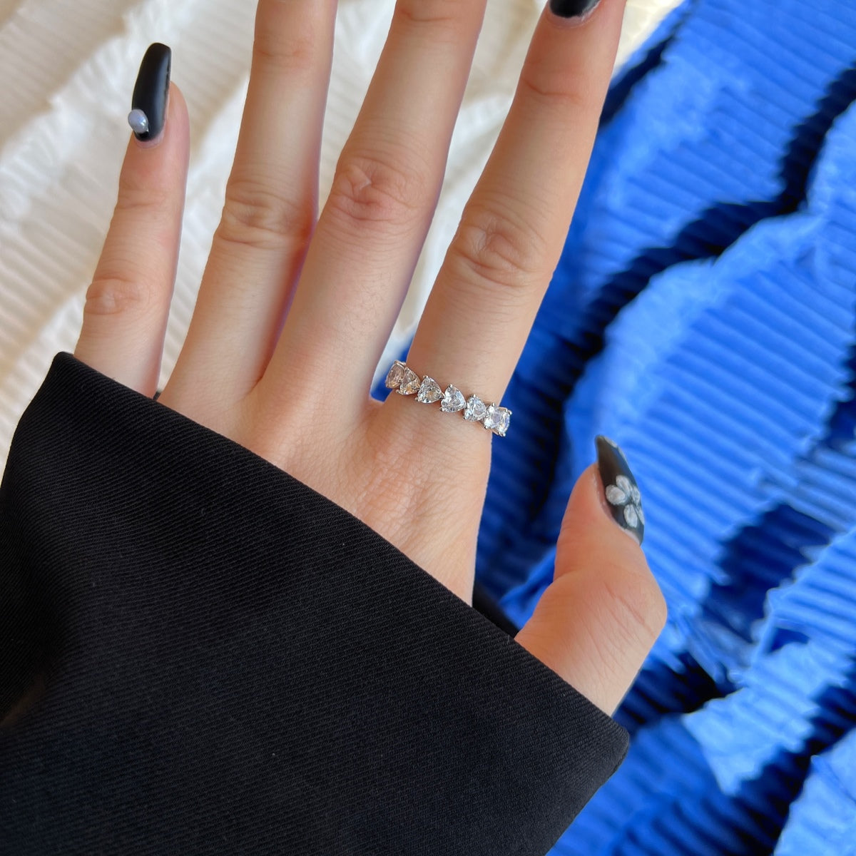 [Polaidi Jewelry]0.25 Carat Radiant Romance Heart Cut Lover Ring