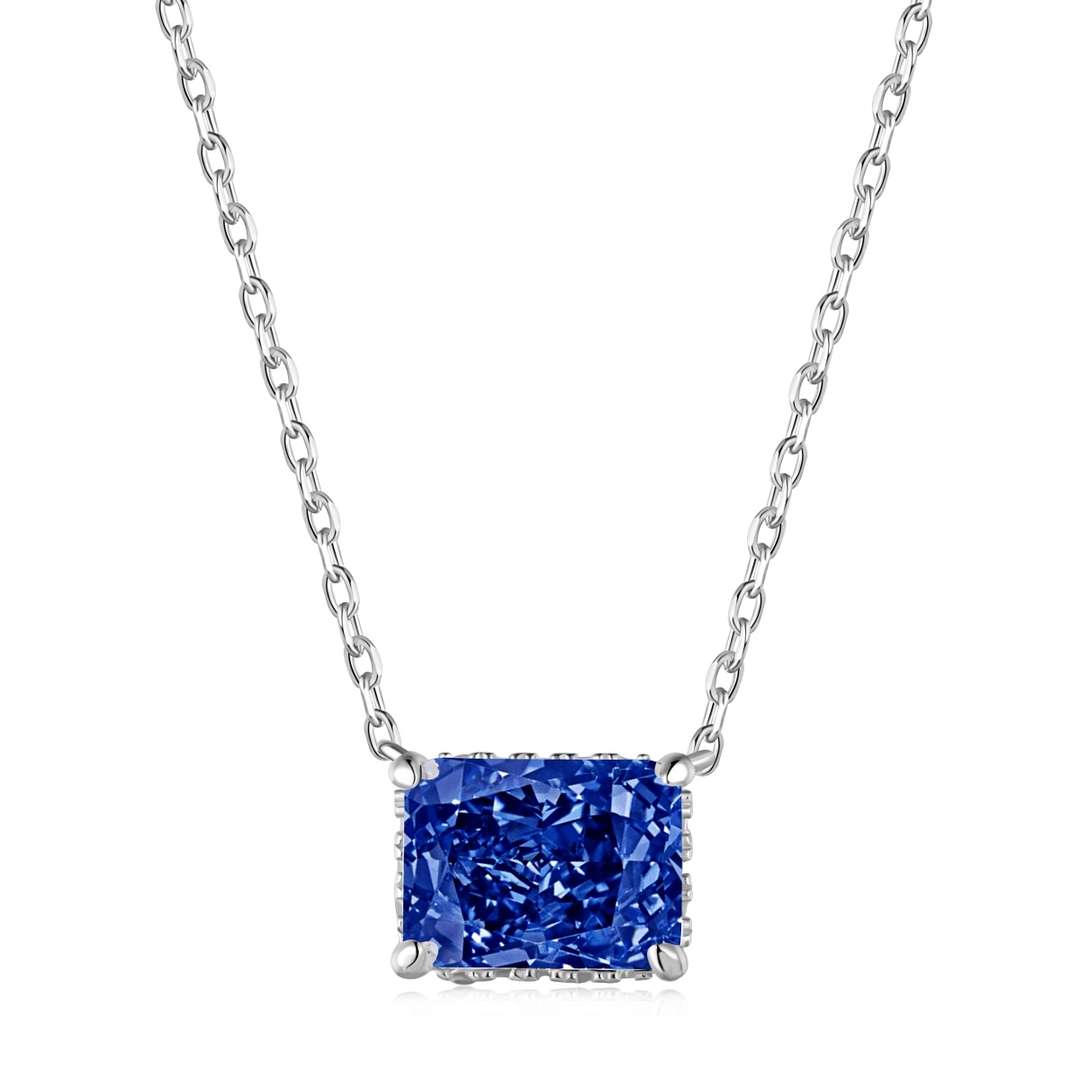 [Polaidi Jewelry]Luxurious Square Shape Colorful Necalack