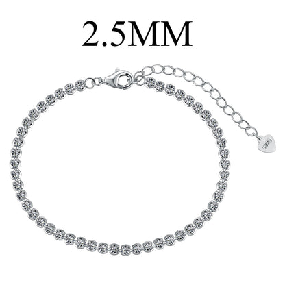 [Polaidi Jewelry]Dazzling Sparkling Round Cut Daily Bracelet