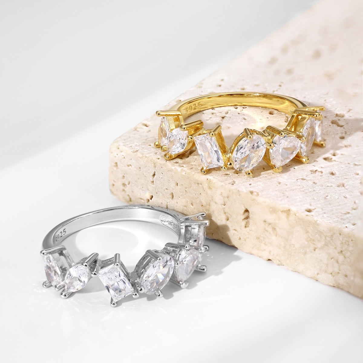 [Polaidi Jewelry]Delicate Multi Cut Ring