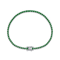 [Perlaura Jewelry ]Dazzling Colorful Round Cut Daily Bracelet