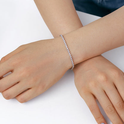 [Polaidi Jewelry]Dazzling Sparkling Round Cut Daily Bracelet