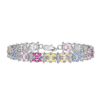 [Perlaura Jewelry ]Delicate Colorful Multi Cut Party Bracelet