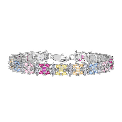 [Polaidi Jewelry]Delicate Colorful Multi Cut Party Bracelet