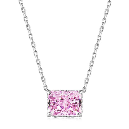 [Polaidi Jewelry]Luxurious Square Shape Colorful Necalack