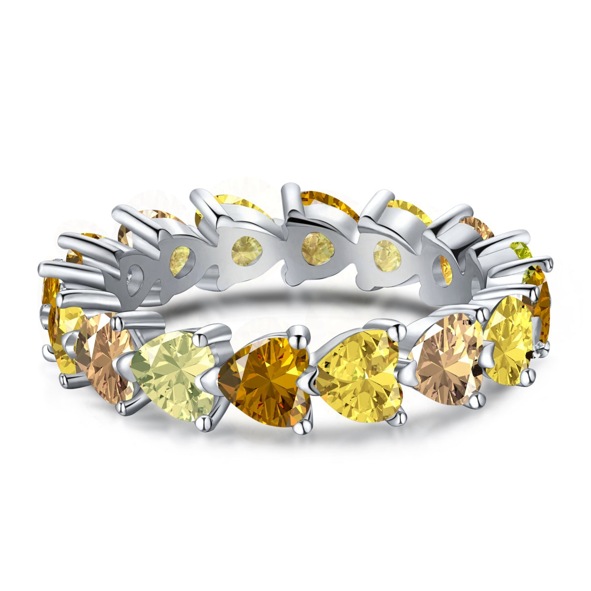 [Polaidi Jewelry]0.25 Carat Radiant Romance Heart Cut Lover Ring
