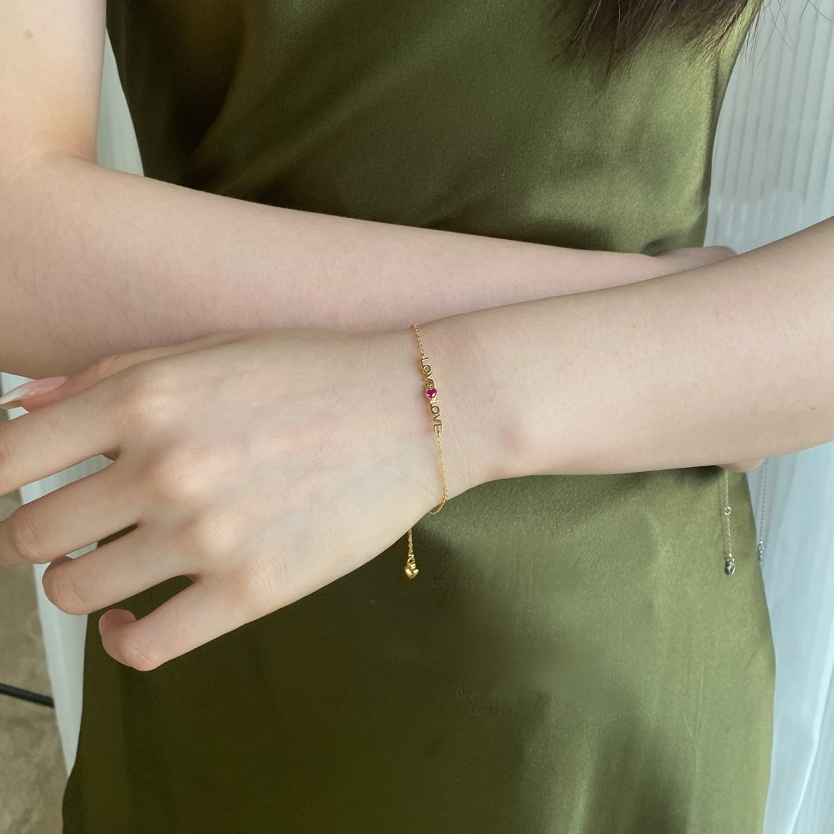 [Polaidi Jewelry]Romantic Heart Shape Lover Bracelet