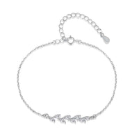 [Perlaura Jewelry ]Elegant Wheat Leaves Shape Bracelet