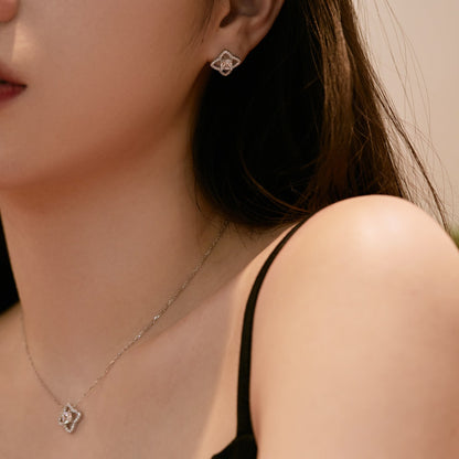 [Polaidi Jewelry]Elegant Star Shape Princess Cut Daily Earrings