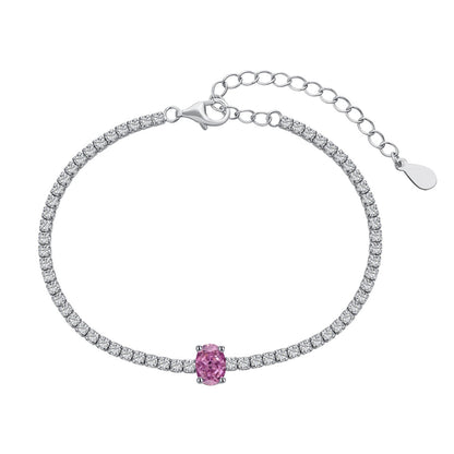 [Polaidi Jewelry]0.75 Carat Exquisite Oval Cut Daily Bracelet