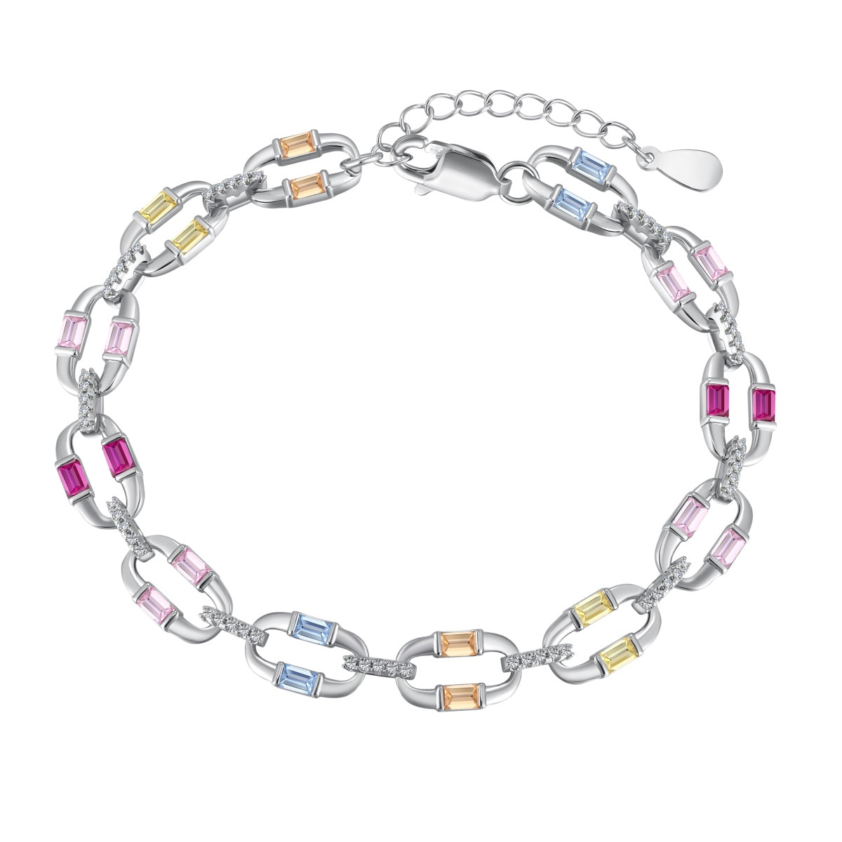 [Polaidi Jewelry]Dazzling Colorful Daily Bracelet