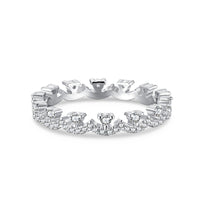 [Perlaura Jewelry ]Elegant Resplendent Round Shape Party Ring