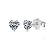 [Perlaura Jewelry ]Sparkling Heart Shaped Simple Earrings