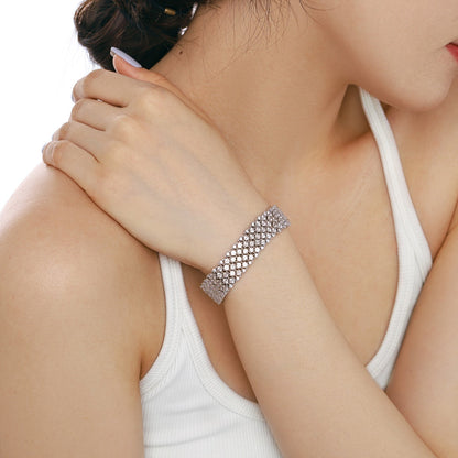 [Polaidi Jewelry]Ornate Elegant Round Cut Party Bracelet