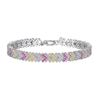 [Perlaura Jewelry ]Ornate Sparkling Round Cut Party Bracelet