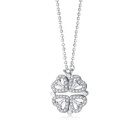 [Perlaura Jewelry ]Ornate Heart Cut Flower Shape Necklace