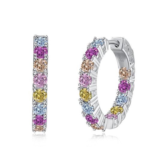 [Polaidi Jewelry]Unique Round Cut Daily Earrings