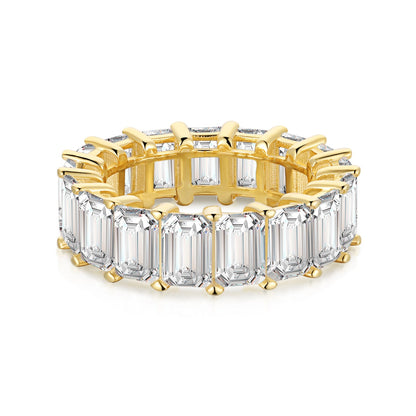[Polaidi Jewelry]0.75 Carat Elegant Emerald Cut Tennis Ring