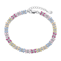 [Perlaura Jewelry ]Radiant Colorful Emerald Cut Party Bracelet