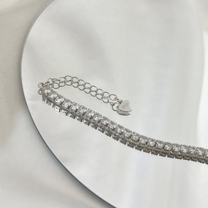 [Polaidi Jewelry]Sparkling Round Cut Daily Bracelet