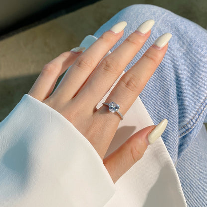 [Polaidi Jewelry]2.0 Carat Dazzling Lustrous Heart Cut Lover Ring