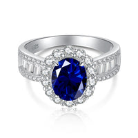 [Perlaura Jewelry ]1.5 Carat Dazzling Charming Oval Cut Banquet Ring