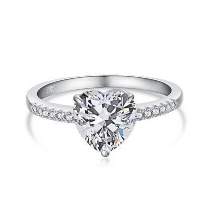 [Polaidi Jewelry]2.0 Carat Dazzling Lustrous Heart Cut Lover Ring