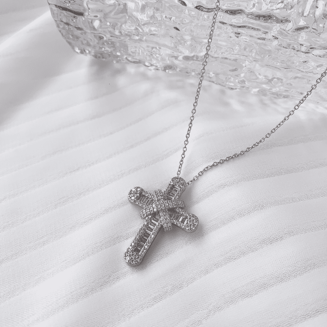[Polaidi Jewelry]Gypsophila With Dimonds Necklace