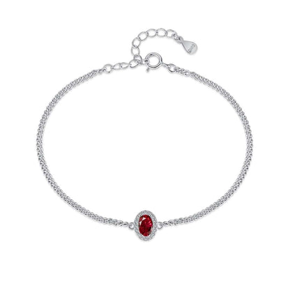 [Polaidi Jewelry]Exquisite Oval Shape Bracelet