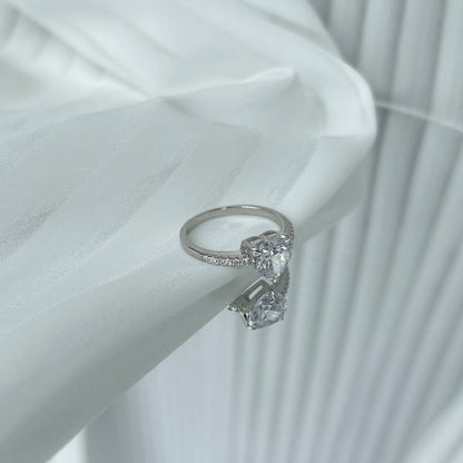 [Polaidi Jewelry]2.0 Carat Dazzling Lustrous Heart Cut Lover Ring