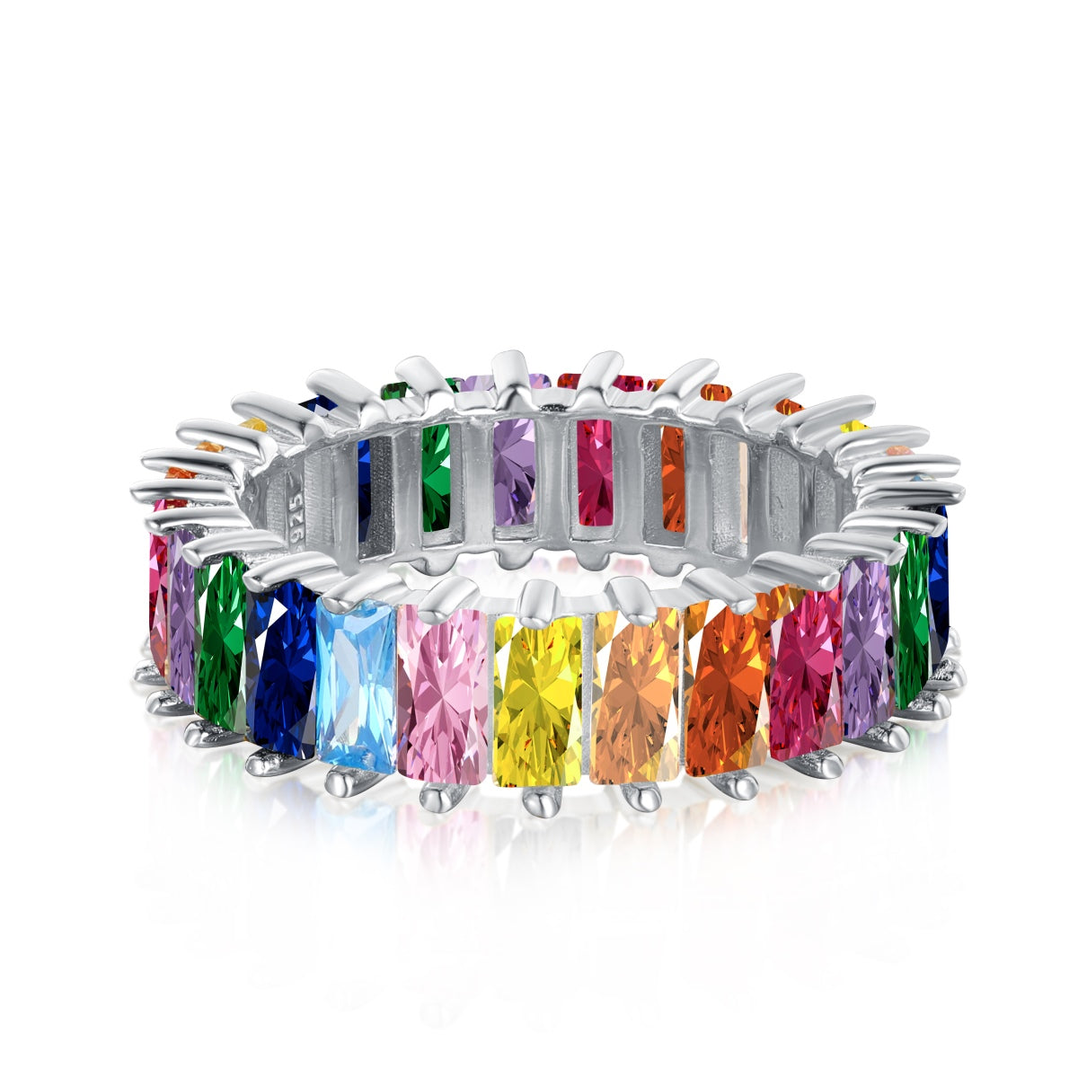 [Polaidi Jewelry]Unique Colorful Radiant Cut RIng