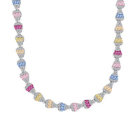 [Perlaura Jewelry ]Radiant Colorful Rainbow Necklace