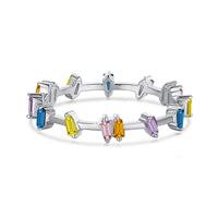 [Perlaura Jewelry ]Unique Trapezoid Cut Daily Ring