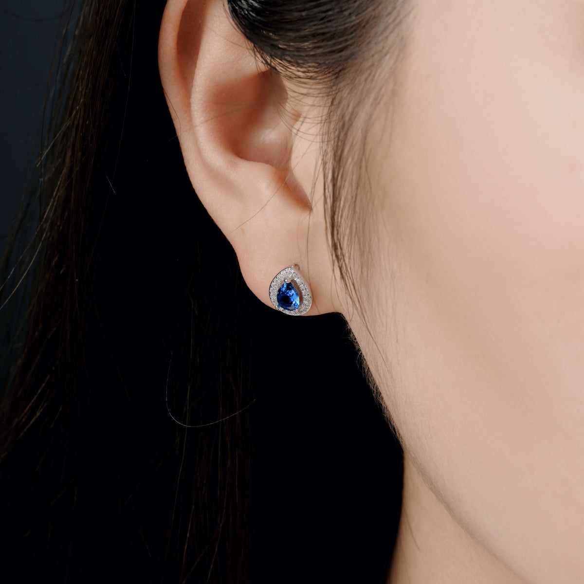 [Polaidi Jewelry]Luxurious Water Drop Shape Earrings