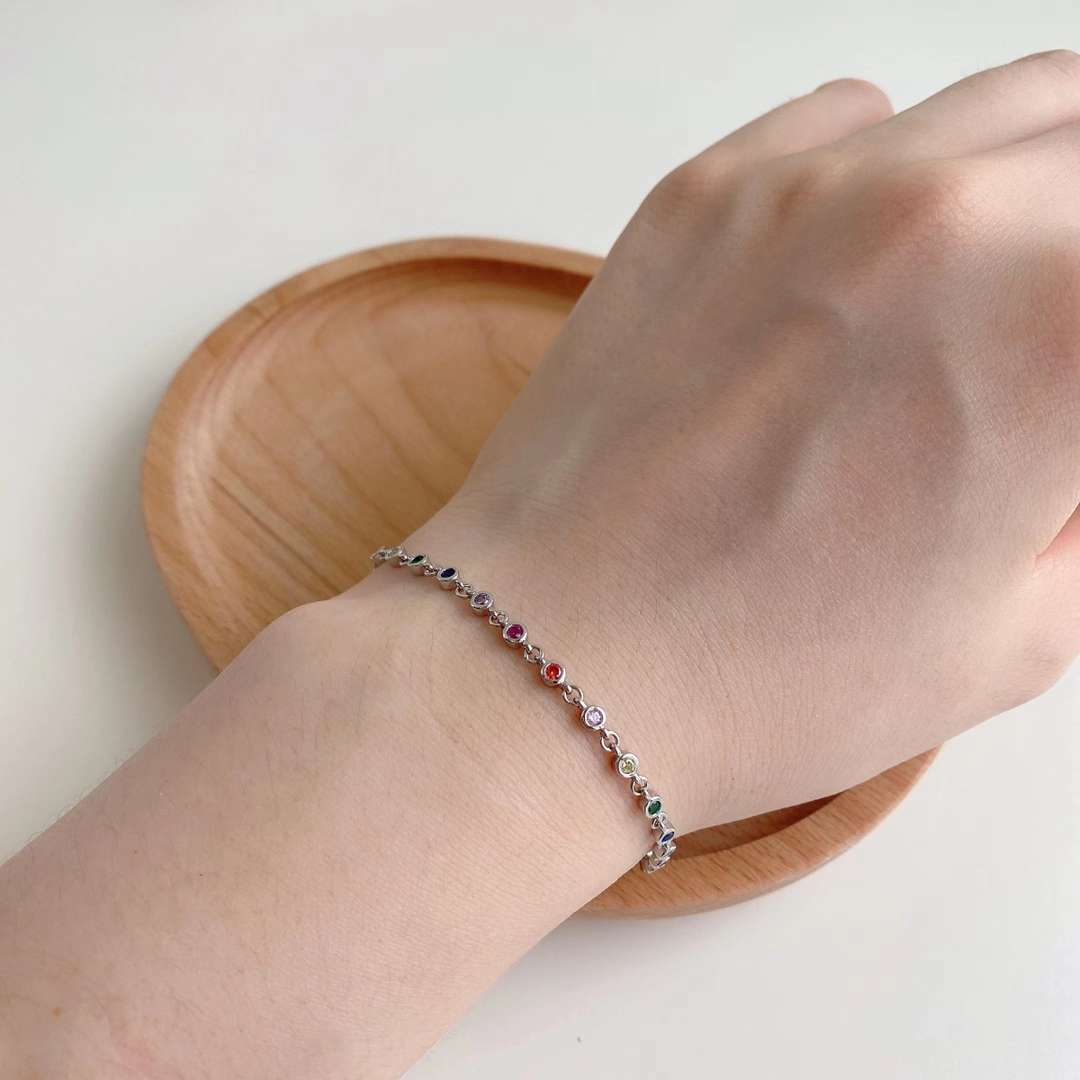 [Polaidi Jewelry]Colorful Bead Array Bracelet