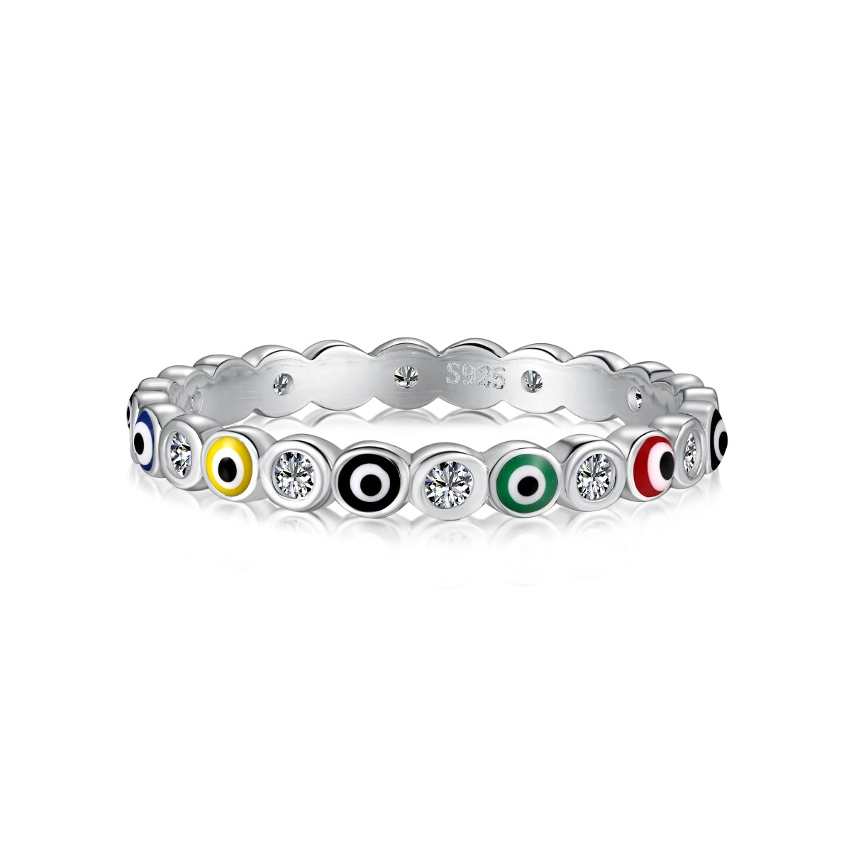 [Polaidi Jewelry]Sparkling Vibrant Round Shape Daily Ring