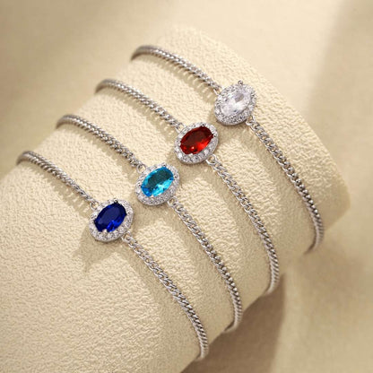 [Polaidi Jewelry]Exquisite Oval Shape Bracelet