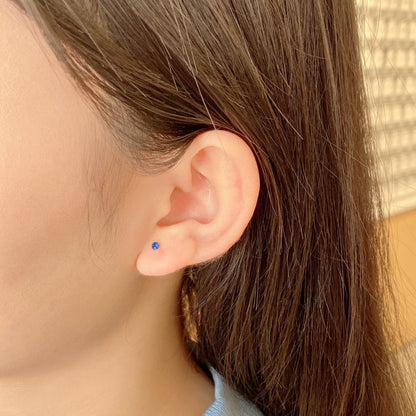 [Polaidi Jewelry]Delicate Solitaire Earrings