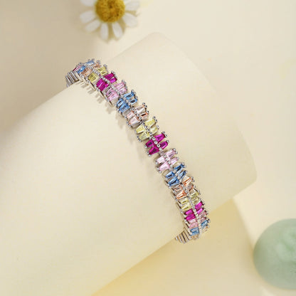 [Polaidi Jewelry]Sparkling Exquisite Multi Cut Party Bracelet