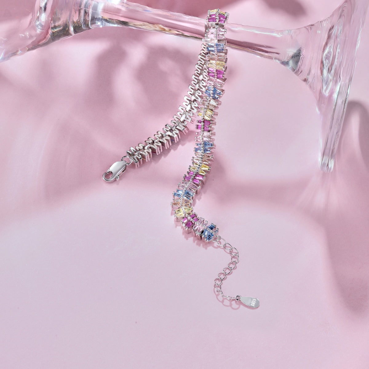 [Polaidi Jewelry]Sparkling Exquisite Multi Cut Party Bracelet