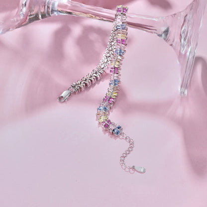 [Polaidi Jewelry]Sparkling Exquisite Multi Cut Party Bracelet