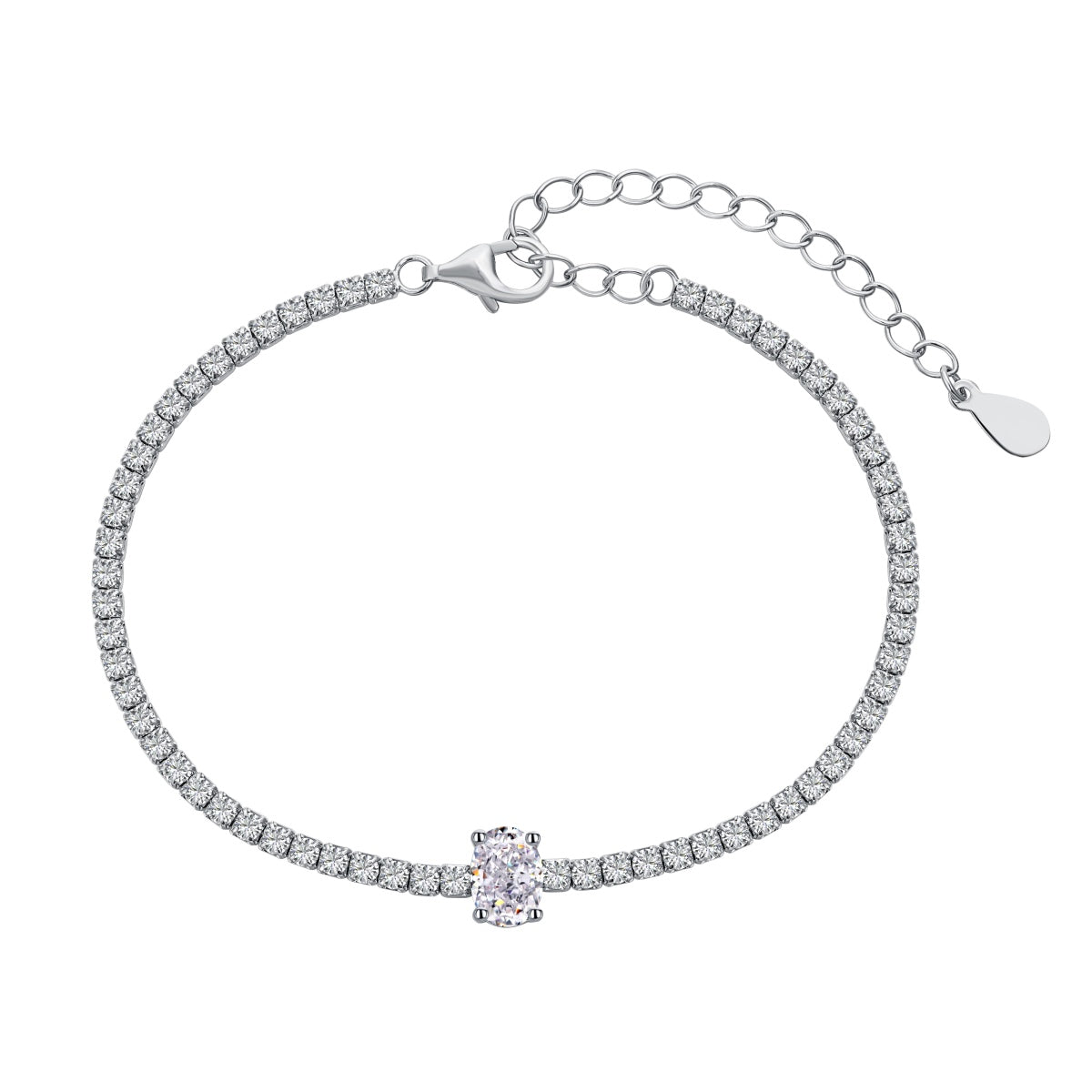 [Polaidi Jewelry]0.75 Carat Exquisite Oval Cut Daily Bracelet