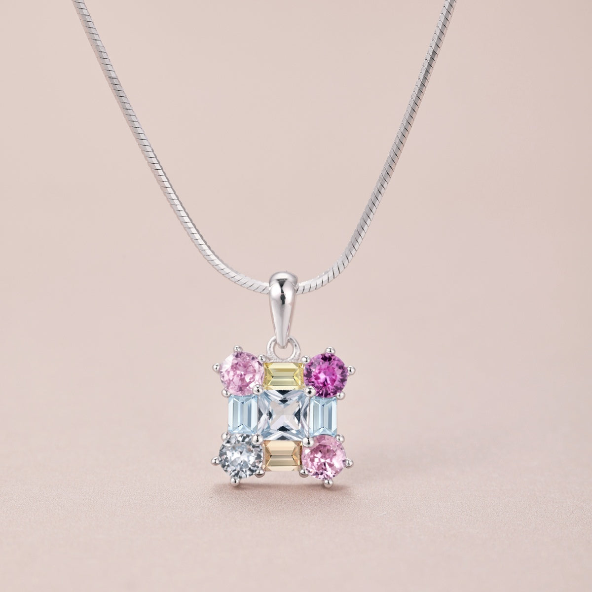 [Polaidi Jewelry]Gorgeous Multi Colorful Necklace