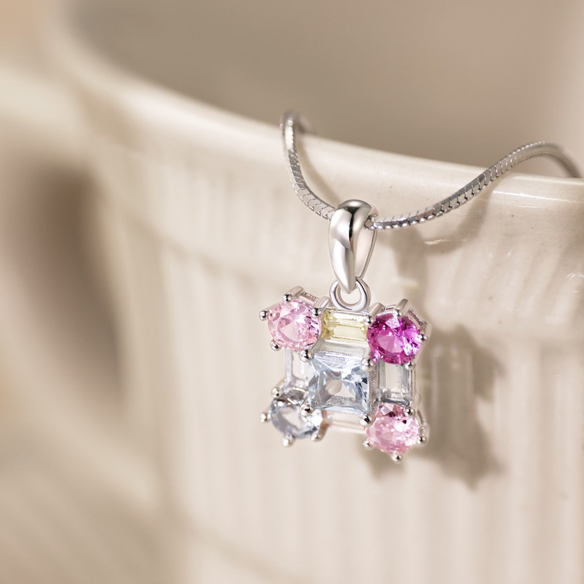[Polaidi Jewelry]Gorgeous Multi Colorful Necklace