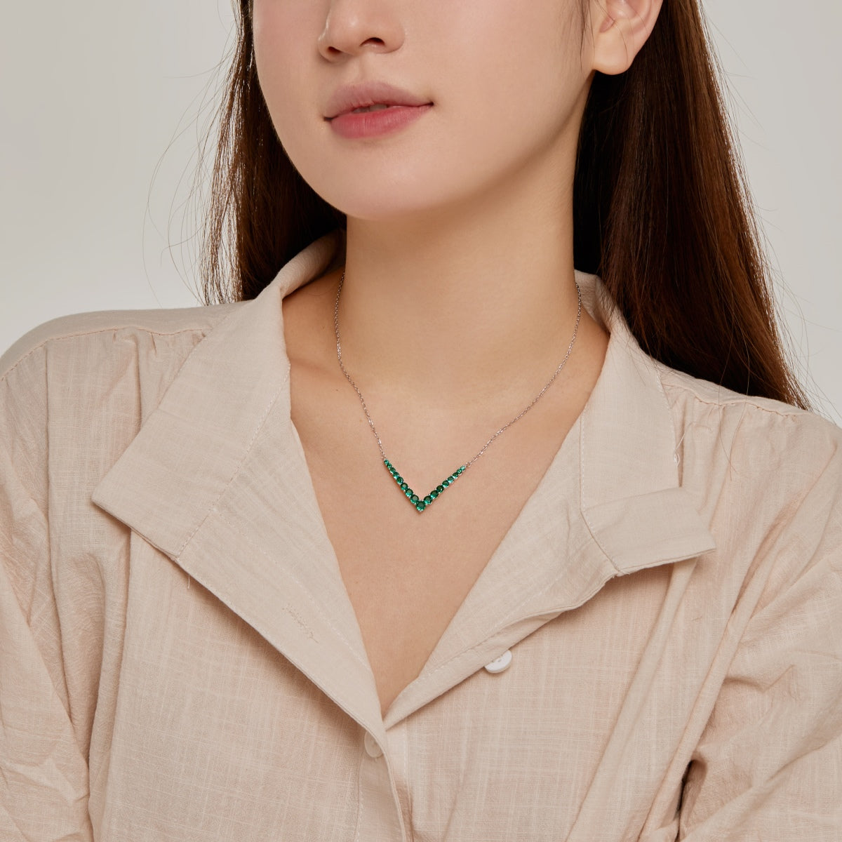 [Polaidi Jewelry]Ornate Round Cut Necklace