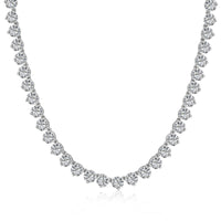 [Perlaura Jewelry ]Ornate Heart Cut Tennis Necklace