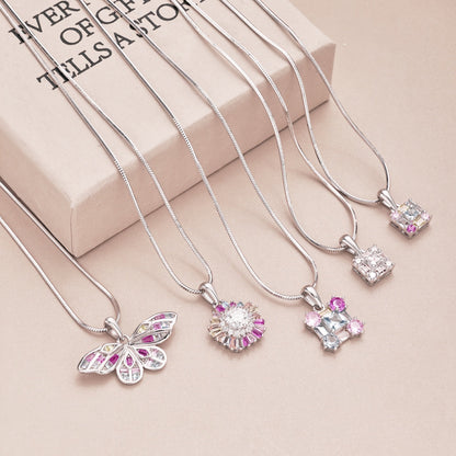 [Polaidi Jewelry]Charming Flower Colorful Necklace