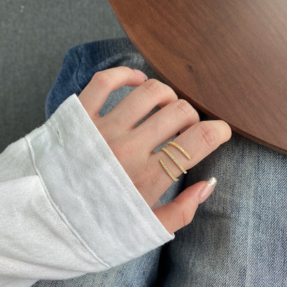[Polaidi Jewelry]Unique Vibrant Entangle Daily Ring