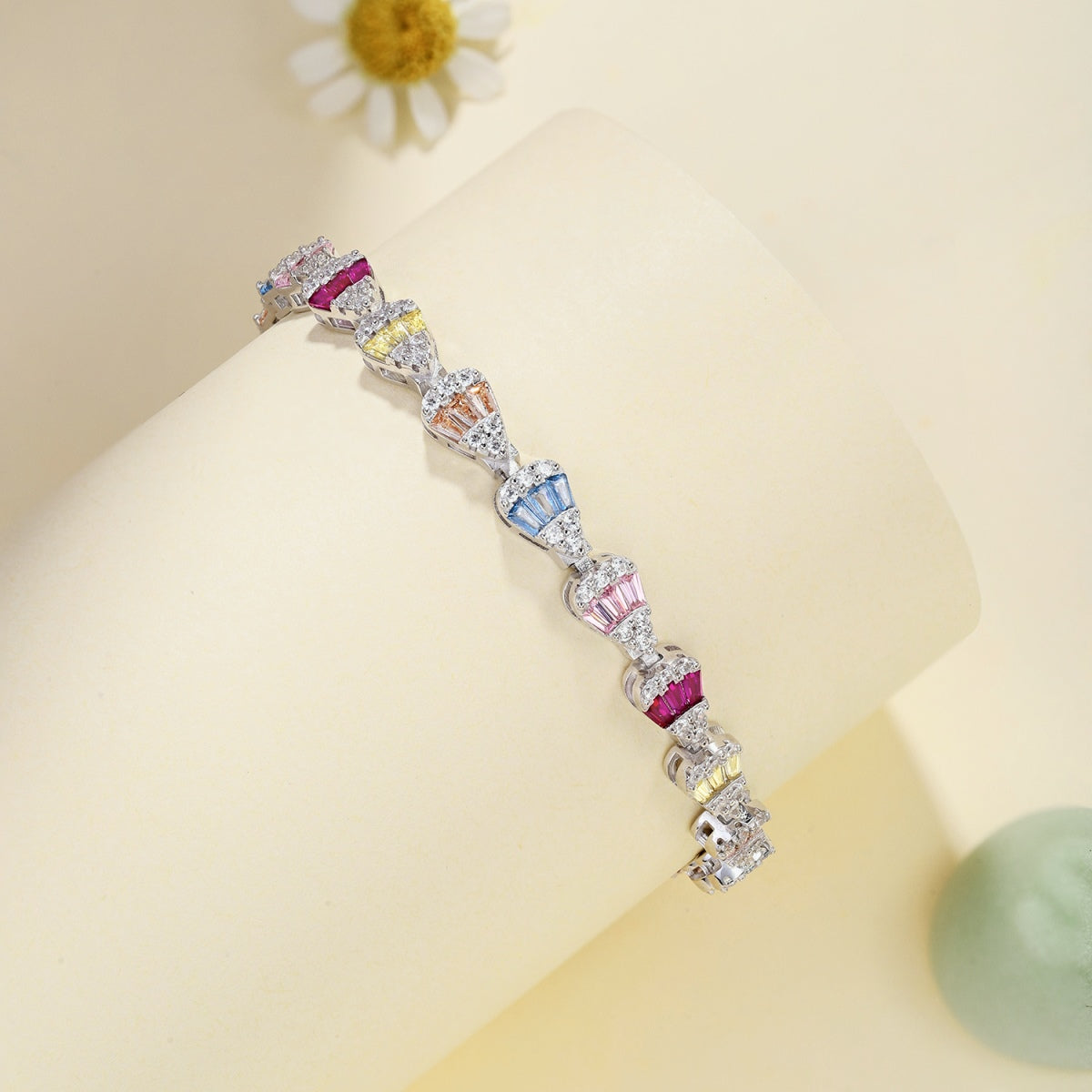 [Polaidi Jewelry]Radiant Water Drop Shape Daily Bracelet