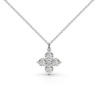 [Perlaura Jewelry ]Four-Leaf Clover And Eight-Pointed Star Necklace